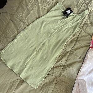 Fashion Nova Sage One Shoulder Mini Dress